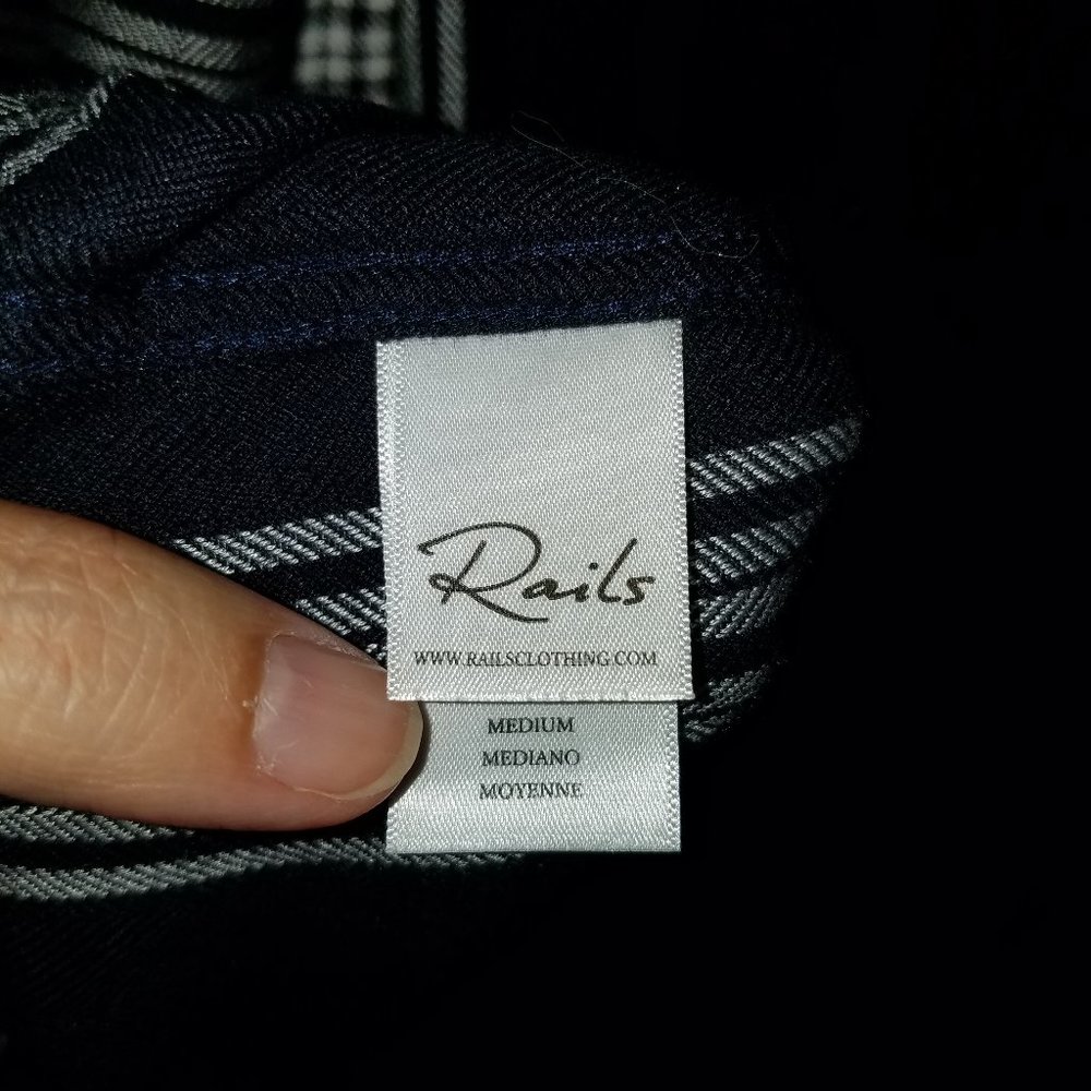 Rails Bianca Plaid Button Down Shirtdress Indigo - Picture 10 of 15